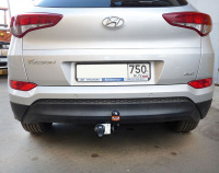 Фаркоп HY 28 для HYUNDAI Tucson 2015-2018, Автос, нагрузка 2000/100 кг. БЕЗ подрезки бампера от магазина ФаркопРос